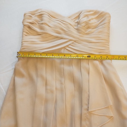 Davids Bridal Knee Length Strapless Bridesmaid/homecoming Dress Size 10 - Picture 7 of 9