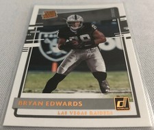 2020 Panini Donruss Football Bryan Edwards Las Vegas Raiders Canvas rookie #328