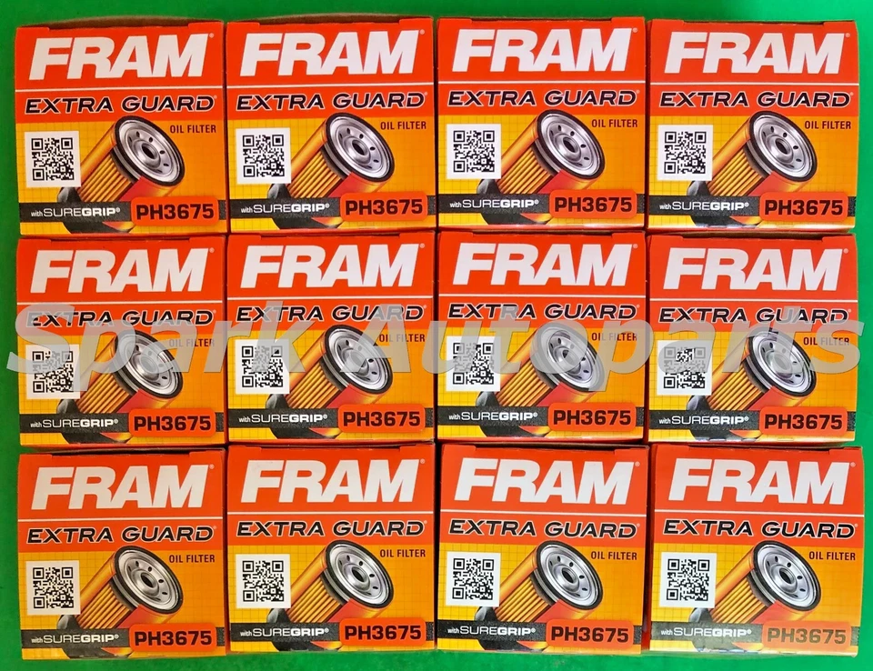 Case of 12 Engine Oil Filter-Extra Guard FRAM PH3675 For CHEVROLET, GMC, PONTIAC - Image 3 of 3