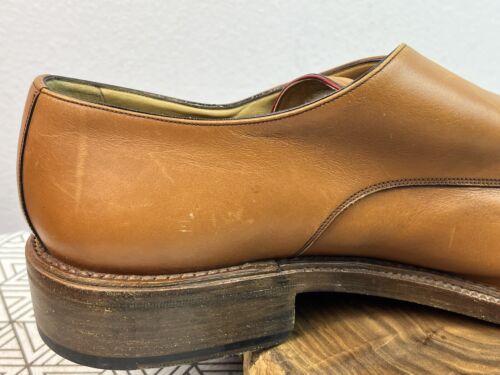 Bally Scribe Acanto Men’s Size 12.5 Monk Strap Loafer Beige Tan Leather - Picture 10 of 12