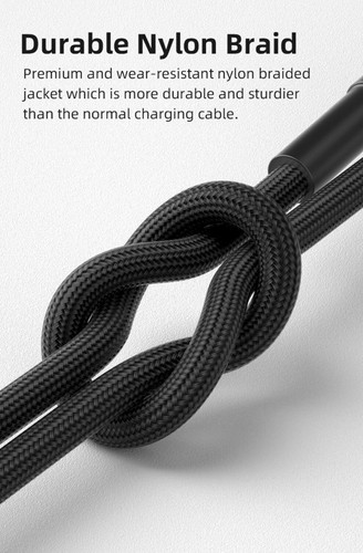 Type-C Cable Lead Charger Data Fast For iPhone Samsung Android iPad Laptop - Zdjęcie 5 z 11