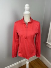 Spyder Active SP820 Bright Coral 1/2 Zip Pullover Women's Size Medium