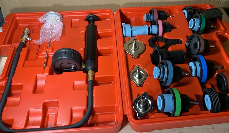 DAYUAN 18pcs Universal Radiator Pressure Tester Kit, coolant Pressure