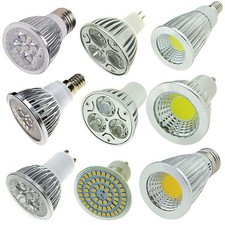 E27 E14 GU10 MR16 GU5.3 LED Foco 3W 5W 9W 12W 15W Bombilla SMD COB Luces Lámpara