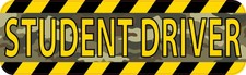 10in x 3in Camouflage Student Driver Bumper Sticker Vinyl Vehicle Sign Decals