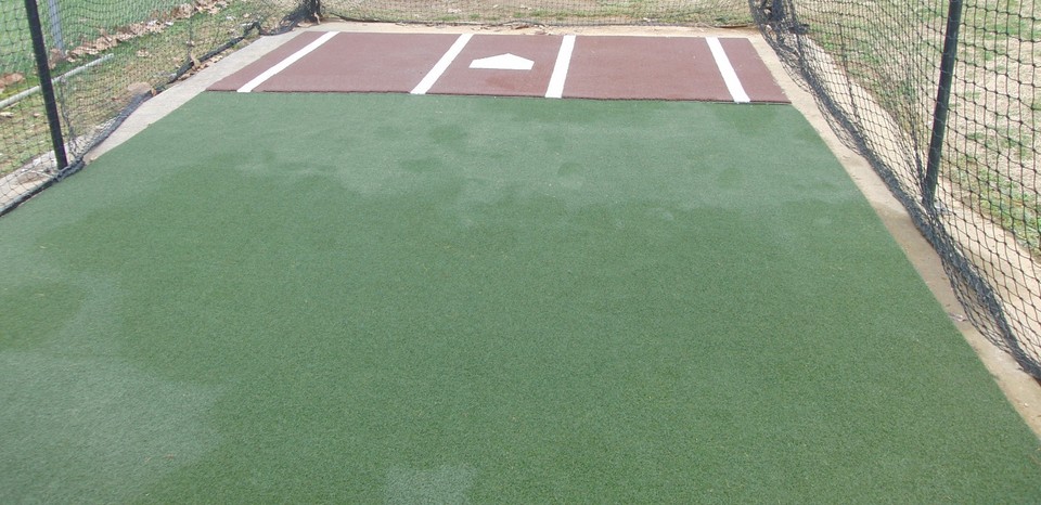 6x12 Ft Synthetic Turf Baseball Softball Batting Cage Mat - No Foam, Durable