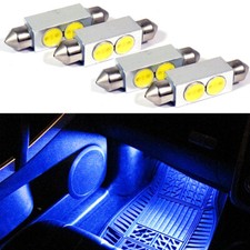 4 Pc 42mm Festoon Led Blue Dome Map Light Interior Lamp Bulb 578 569 211 2 212 2