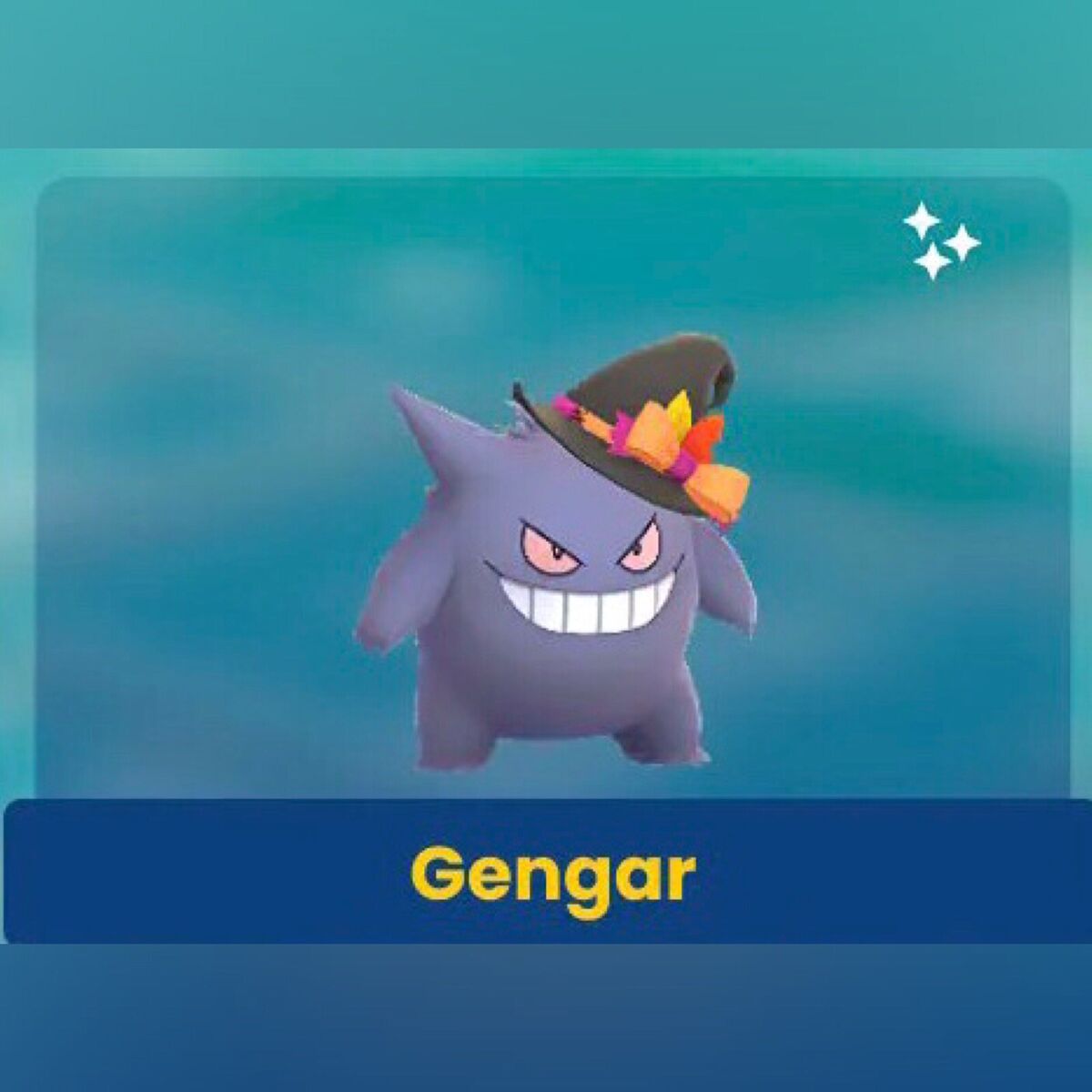 Pokémon Go Shiny Gengar Spooky Festival Costume Hat- Tra de - PT C