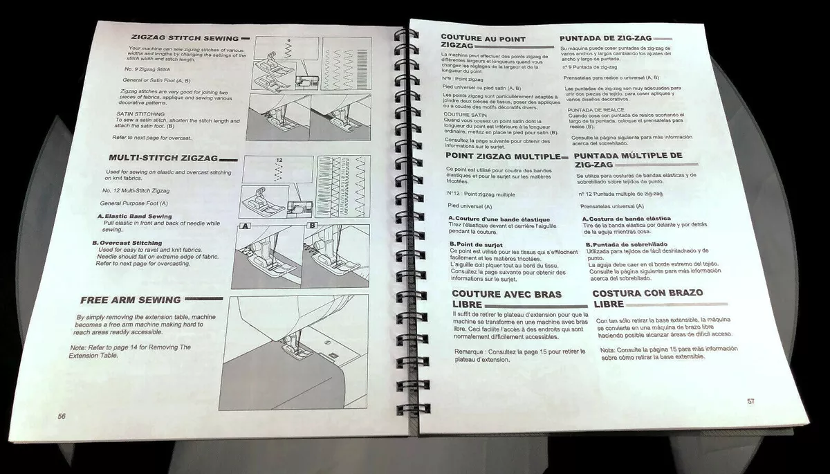 Singer 9960 Sewing Machine Instructions Manual User Guide Reprint Free  shipping