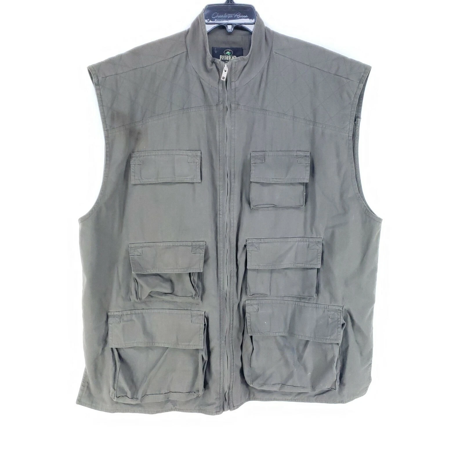 Redhead Outdoor Vest Mens Size XL Green Collared