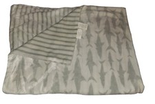 Lila  Jack Gray White Reversible Shark Baby Blanket Stripes Lovey