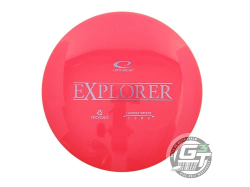 NEW Latitude 64 Recycled Gold Explorer 172g Red Lilac Foil Driver Golf Disc