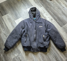 Vintage Y2K Tri-Mountain Work Wear Jacket Stine Seeds Embroidered Canvas Large