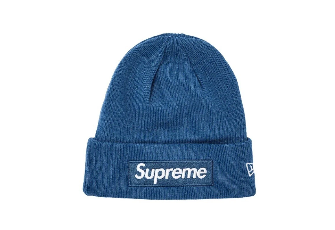 BONNET BLEU LOGO BOITE SUPREME/NEW ERA F23