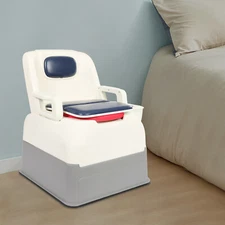 Portable Bedside Toilet Chair Shower Commode Seat Bathroom Potty Stool Adult