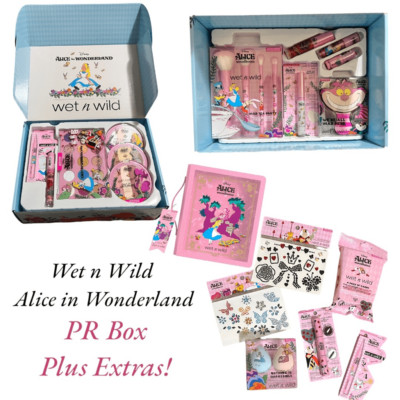 New wet n wild Alice in Wonderland Makeup Bundle Full PR Box Limited Edition