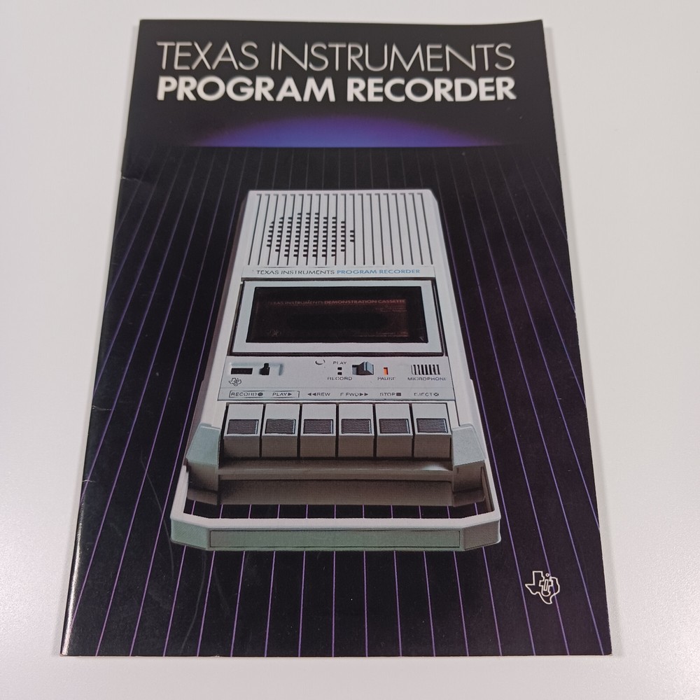 Vintage Texas Instruments PHP-2700 Program Tape Recorder Player Instructions