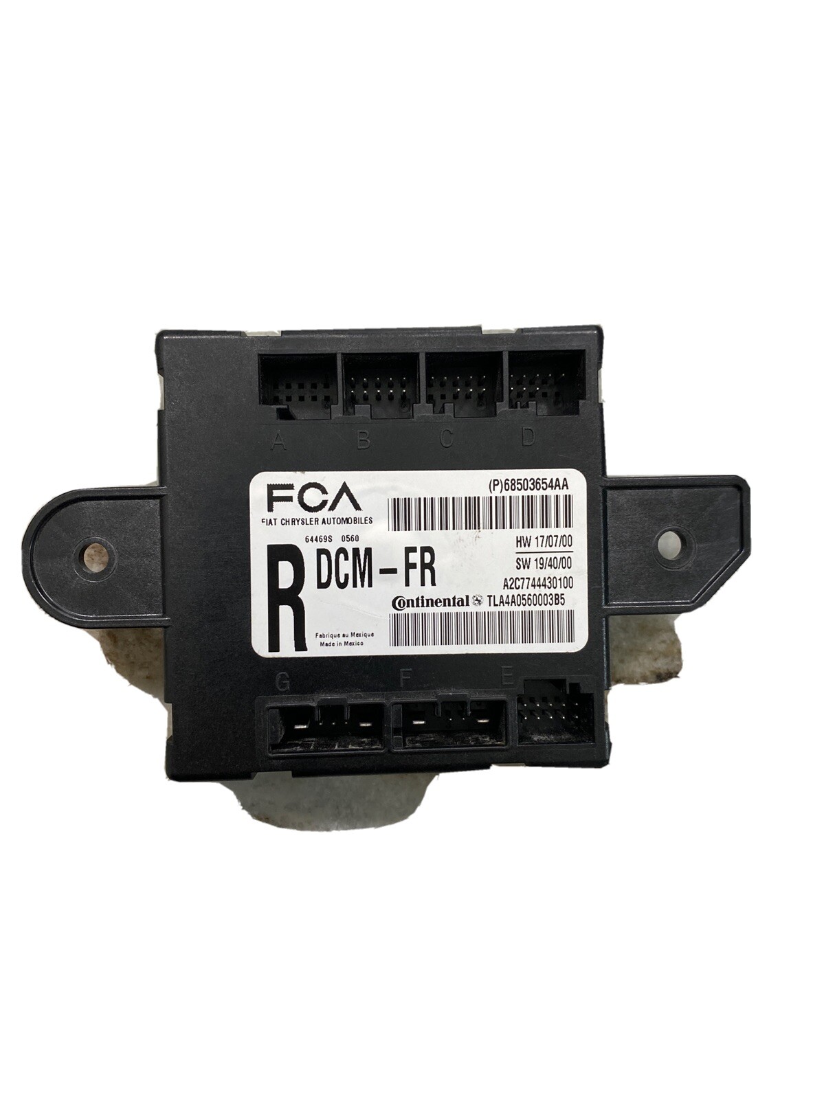 21 DODGE CHALLENGER DOOR CONTROL MODULE FRONT RIGHT PASSENGER 