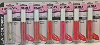 LA Colors Makeup Set Of 7 Seven Glossy Finish Moisturizing Lipgloss Vitamen E
