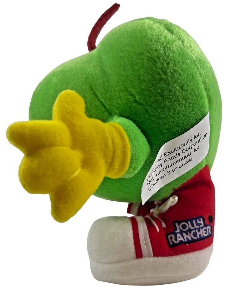 Плюшевая рекламная мягкая игрушка конфеты Jolly Rancher Green Apply Candy Hershey Foods - Изображение 3 из 4