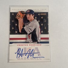 2013 USA Baseball Box Set Collegiate National Team /399 Preston Morrison Auto