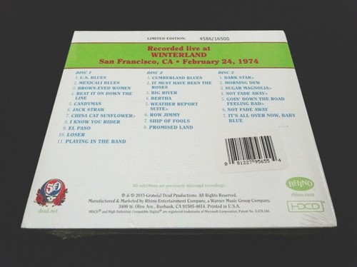 Grateful Dead Dave's Picks 13 Volume Thirteen Winterland SF CA 2/24/74 3 CD New - Picture 2 of 12