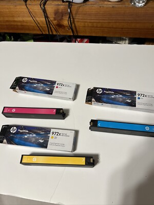 Cartouches D'encre HP 972x (noir, Magenta, Jaune, Cyan) - OEM Neuves Sous Scellées
