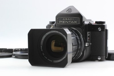 w/ Hood, New seal [MINT] Pentax 6x7 67 Film Camera Eye Level 75mm Lens fr JAPAN