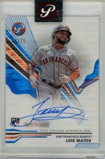 2024 Topps Pristine Luis Matos Auto Blue Pristine /75 Giants