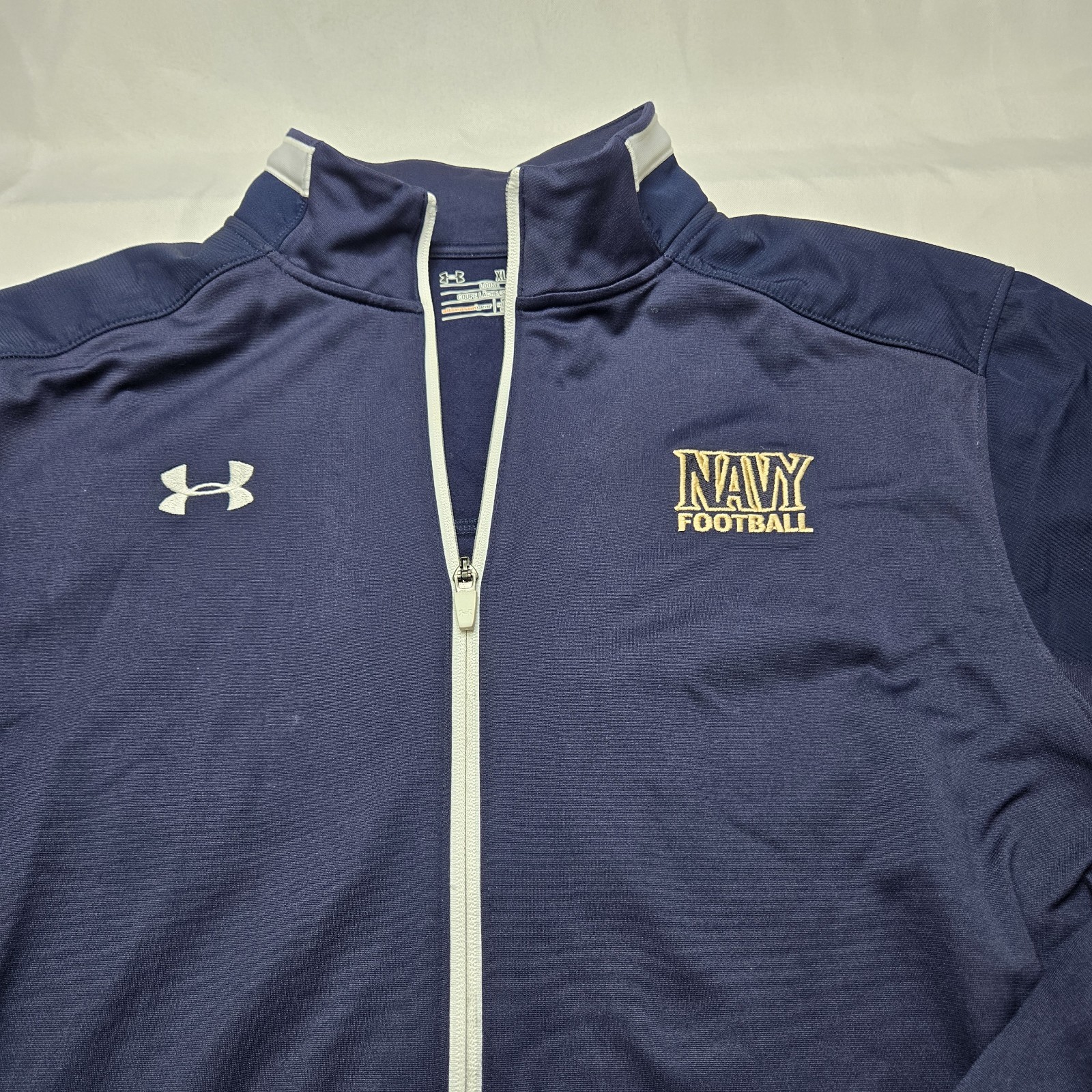 Under Armour US Navy Football Naval Full Zip Jacket Men’s XL NCAA Military Bowl thumbnail 3