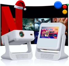 【Touch Screen/App Store/800 Ansi/Auto Focus】Portable Projector, 4K Support Smart