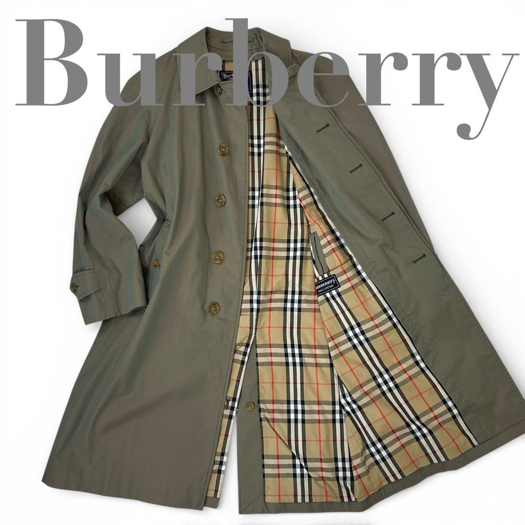 [Excellent Condition] Burberry Iridescent Nova Check Trench Coat, Men's, Size L