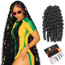 Burmese Curly Crochet Human Hair Pre-Separated Micro Pre Looped