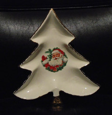 VINTAGE HANDMADE CERAMIC TREE SHAPED DISH WIT...