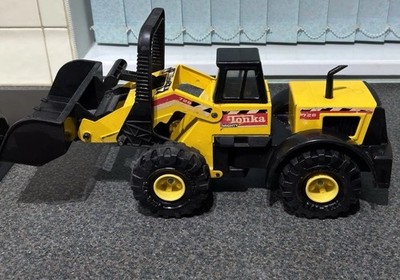 Vintage Tonka Mighty 728 Frontlader - Stahlblech gepresst - gelb/schwarz