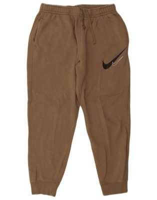Nike Mens Graphic Tracksuit Trousers Joggers Medium  Beige Cotton AQ22