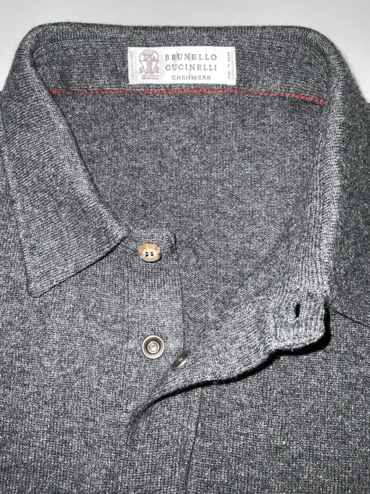 CAMISA WESTERN BRUNELLO CUCINELLI LANA, SEDA, CACHEMIR NUEVA SIN ETIQUETAS - TALLA XL Foto 4 de 4