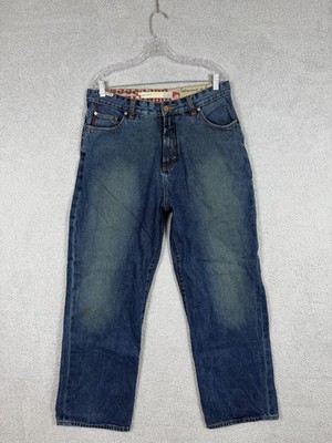 Triple Five Soul Jeans Men 36 X 32 Blue Loose Baggy 90s Y2K
