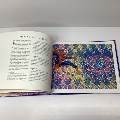 Libro de ilusiones 3D Magic Eye The Amazing Spider-Man 1996 Marvel Comics - Imagen 9 de 9