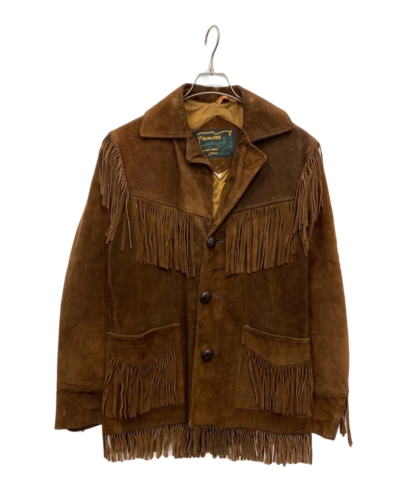 RANCHER by Schott Schott RANCHER Fringe Leather Jacket Men's Size 38 Brown - product detail image 1
