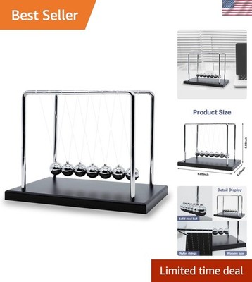 Classic 7-Ball Newton's Cradle - Office Meditation & Relaxation Toy