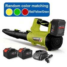 Leaf Blower Cordless 680 CFM Handheld Electric Leaf Blower with 2 Batteries 21V