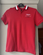 HACKETT RED ASTON MARTIN RACING POLO SHIRT SIZE SMALL