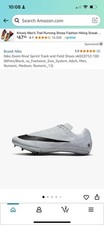 Nike Size 11 Zoom Rival Sprint Track Field Spikes Shoes White DC8753-100