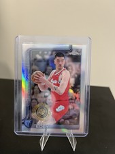 Topps 2025-26 Chrome Zach Edey #128 Memphis Grizzlies Refractor NBA All-Rookie
