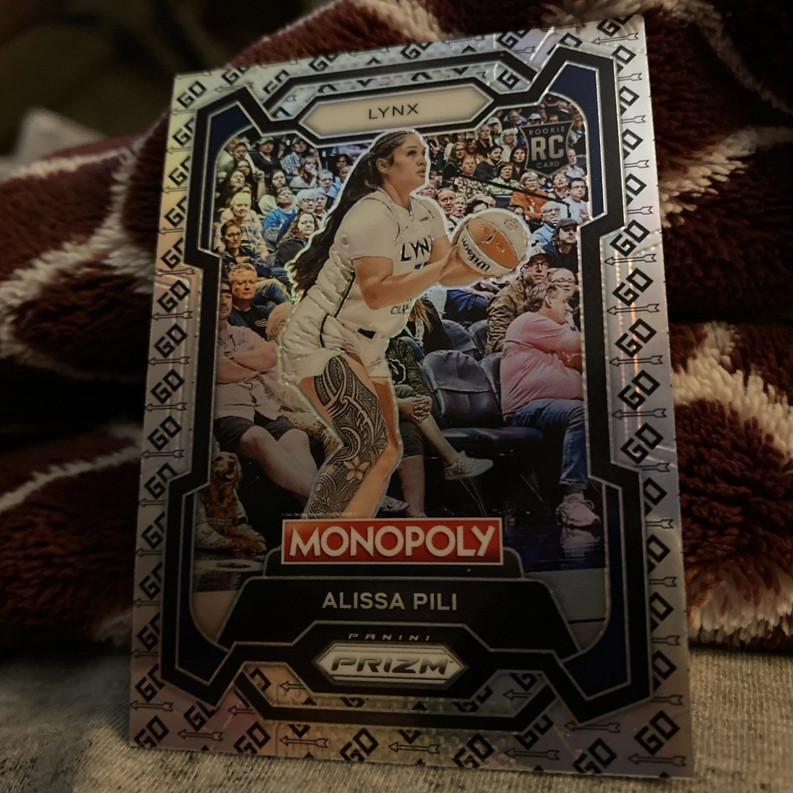 2024 Alissa Pili Panini WNBA Monopoly Prizm Go Icon #72 Minnesota Lynx Rookie RC