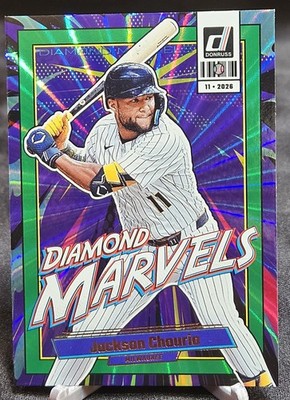 2026 Donruss - Jackson Chourio Diamond Marvels Green Laser #8