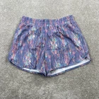 DSG Girls XL Stride Run Short Sketchy Ikat Grey Mid Rise Built-in Brief