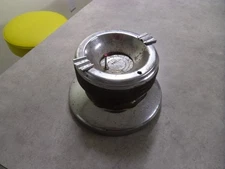 Vintage Ash tray post table top with flip pivot center smoking USED READ AD   E4