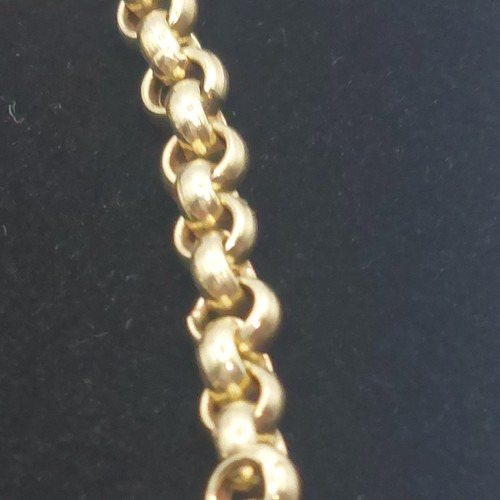 14ct Yellow Gold Round Belcher Link Chain 21" (15.13g) Hallmarked - Picture 3 of 11